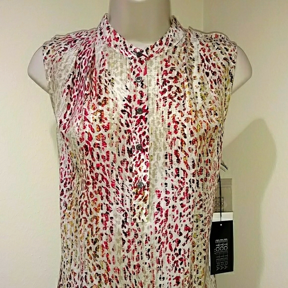 ETCETERA SILK SLEEVELESS SHIFT DRESS - Picture 2 of 8